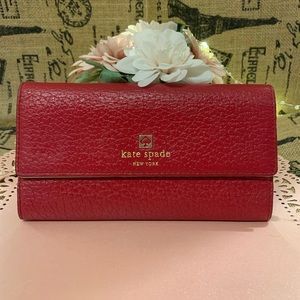 Kate Spade Red ❤️ trifold wallet